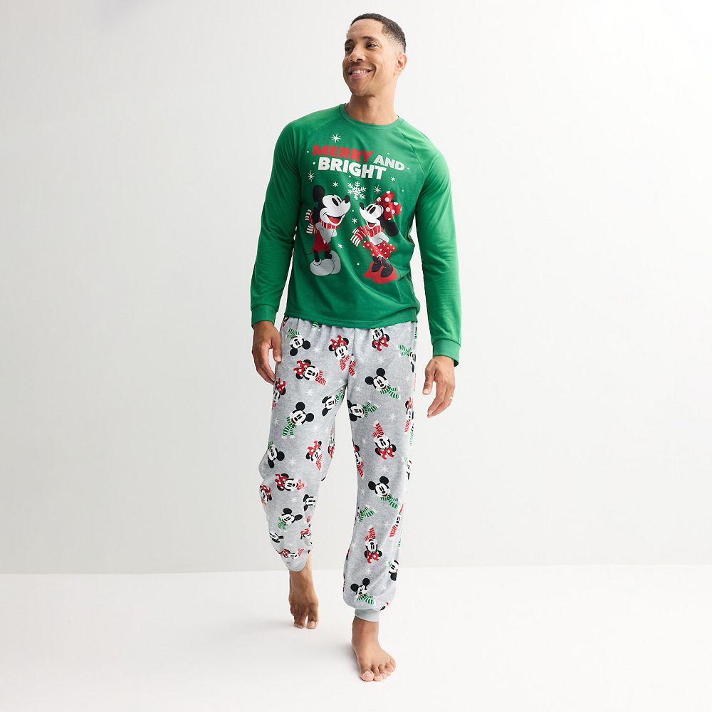 Men's Jammies For Your Families® Disney's Mickey & Minnie Mouse Merry ...