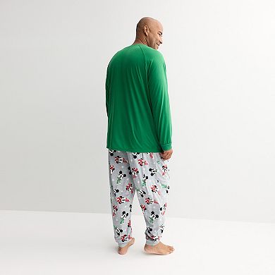 Big & Tall Jammies For Your Families® Disney's Merry and Bright 2-Piece Pajama Top & Pants Set