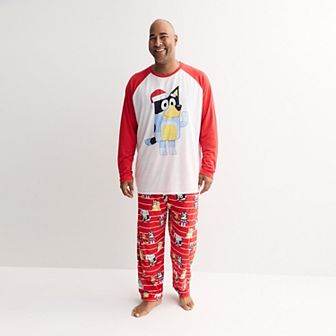 Big & Tall Jammies For Your Families® Bluey Christmas 2 pc Pajama Top & Pajama Bottoms Set