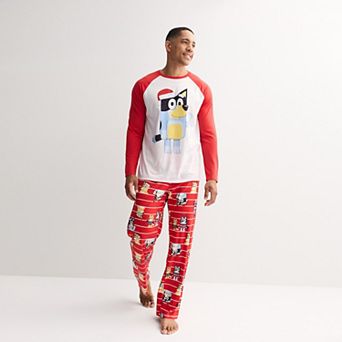 Men's Jammies For Your Families® Bluey Christmas 2 pc Pajama Top & Pajama Bottoms Set