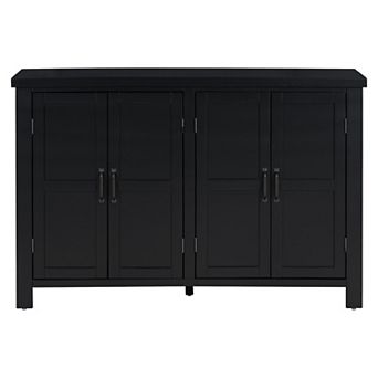 Merax 4-Door Storage Sideboard with Adjustable Shelves and Retro Atimon Handles