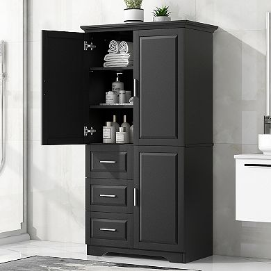 Merax Tall And Wide Storage Cabinet
