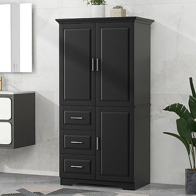 Merax Tall And Wide Storage Cabinet