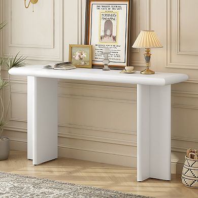 Merax Modern Entryway Table with L-Shaped Legs