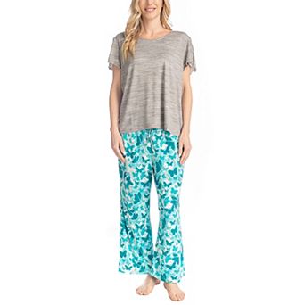 Women's MUK LUKS Artistic Garden Pajama Top & Pajama Pants Set