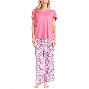 Women's MUK LUKS Artistic Garden Pajama Top & Pajama Pants Set