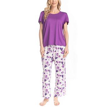 Women's MUK LUKS Artistic Garden Pajama Top & Pajama Pants Set