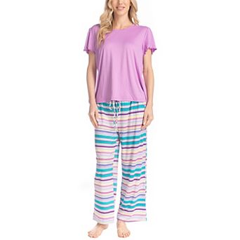 Women's MUK LUKS Artistic Garden Pajama Top & Pajama Pants Set