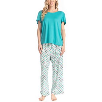 Women's MUK LUKS Artistic Garden Pajama Top & Pajama Pants Set