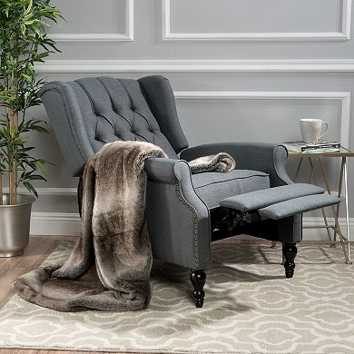 Christopher Knight Home Tufted Fabric Arm Chair Recliner