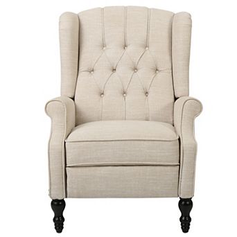 Christopher Knight Home Tufted Fabric Arm Chair Recliner