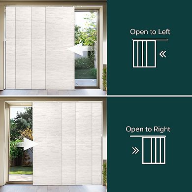 Chicology Woven Adjustable Light Filtering Panel Track Blinds