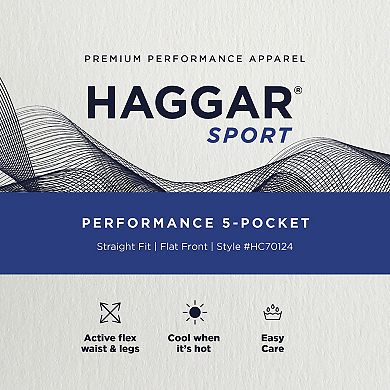 Men's Haggar® Sport Performance Straight Fit Nylon Tech Pants