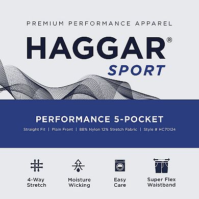 Men's Haggar® Sport Performance Straight Fit Nylon Tech Pants