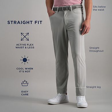 Men's Haggar® Sport Performance Straight Fit Nylon Tech Pants