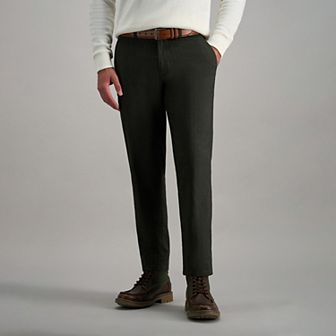 Men's Haggar® Modern Stretch Herringbone Straight Fit Pants