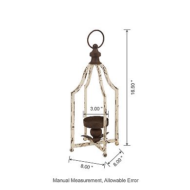 Glitzhome 16.50"H Small Farmhouse Metal Lantern