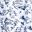 White Blue Toile