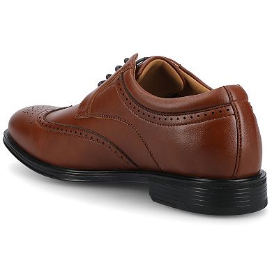 VANCE Cormac Men's Flexible Wingtip Oxford Dress Shoes