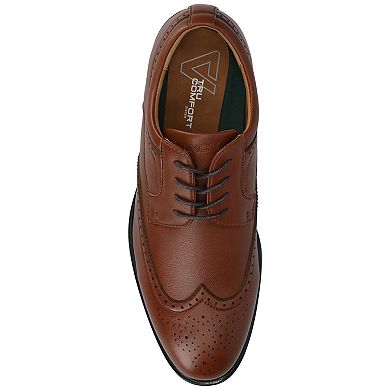 VANCE Cormac Men's Flexible Wingtip Oxford Dress Shoes