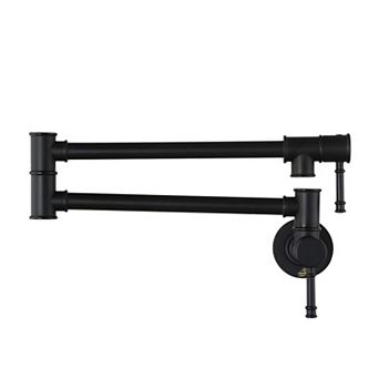 CASAINC Traditional Wall Mount Swing Arm Folding Pot Filler Kitchen Faucet