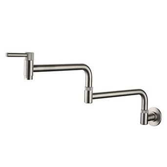 CASAINC 1.8 Flow Wall Mount Swing Arm Folding Pot Filler Kitchen Faucet