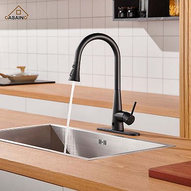 1.8 GPM Single Handle Pull Down Sprayer Kitchen Faucet with Touchless Sensor