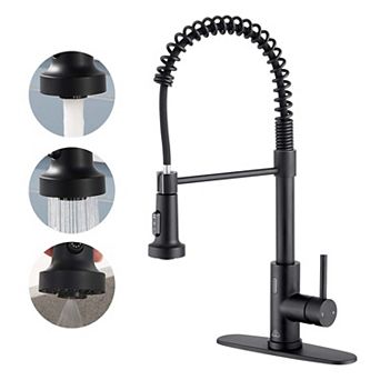 1.8 GPM Pull Down Touchless Sensor Single Handle Kitchen Faucet with Accessories