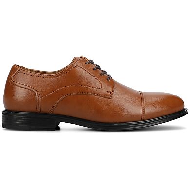 VANCE Alec Men's Flexible Cap-Toe Oxford Shoes in Regular and Wide