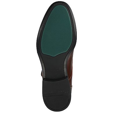 VANCE Dillon Comfort Cap-toe Double Monk Strap Men's Flexible Dress Shoes