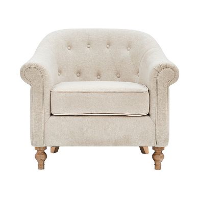 Martha Stewart Fayette Tufted Accent Arm Chair