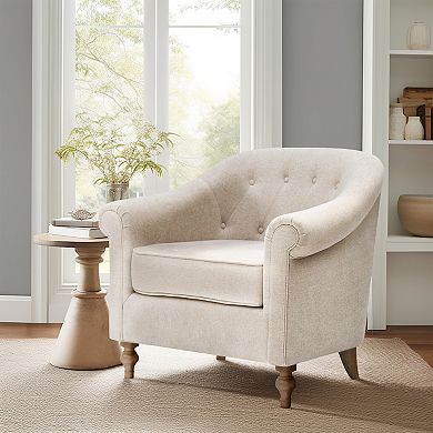 Martha Stewart Fayette Tufted Accent Arm Chair