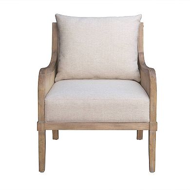 Martha Stewart Morgan Cane Accent Chair with Removable Back Cushion