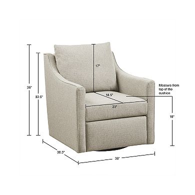 Martha Stewart Christian Swivel Armchair