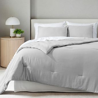 Bare Home Down Alternative Track Stitch Comforter Set
