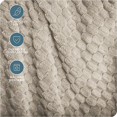 Bare Home Microplush Textured Blanket