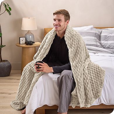 Bare Home Microplush Textured Blanket