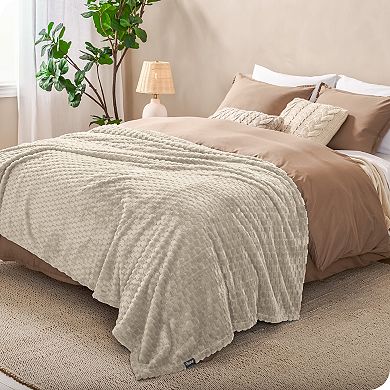 Bare Home Microplush Textured Blanket