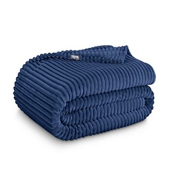 Bare Home Microplush Textured Blanket