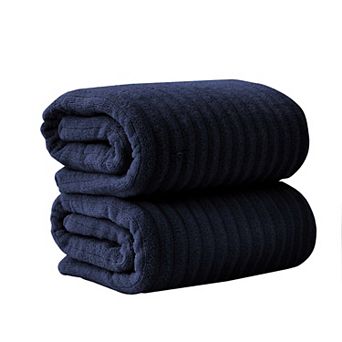 Madelinen® 2-Pack Premium Cotton Textured Bath Sheet Set