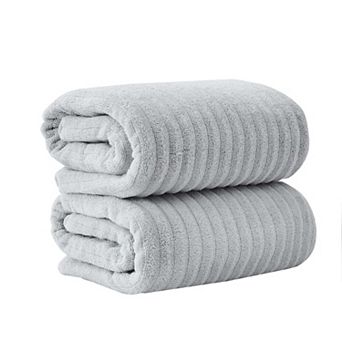 Madelinen® 2-Pack Premium Cotton Textured Bath Sheet Set
