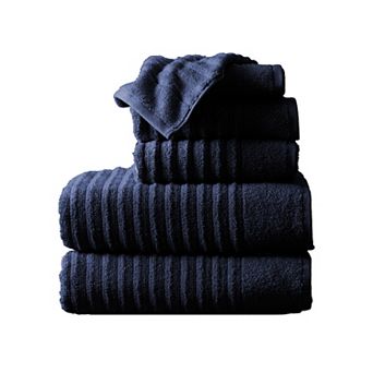Madelinen® 6-Pack Premium Cotton Textured Towel Set