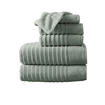 Madelinen® 6-Pack Premium Cotton Textured Towel Set