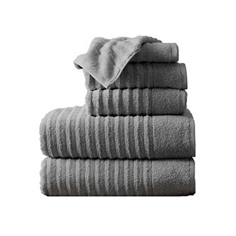 Madelinen® 6-Pack Premium Cotton Textured Towel Set