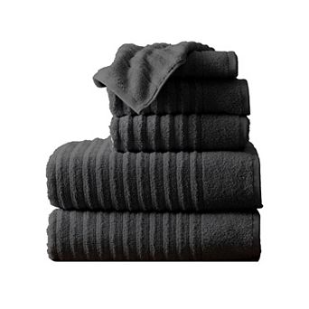 Madelinen® 6-Pack Premium Cotton Textured Towel Set