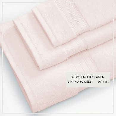 Madelinen® 6-Pack Cotton Everyday Hand Towel Set