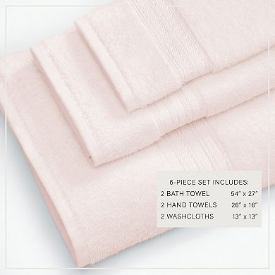 Madelinen® 6-Pack Cotton Everyday Towel Set