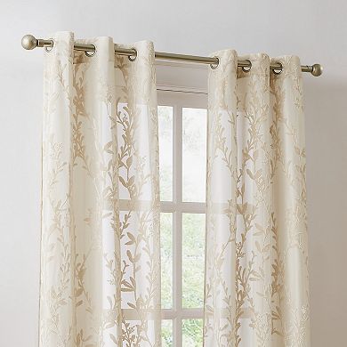 5th Avenue Lux Shelton Burn Out 2 Window Curtain Panels