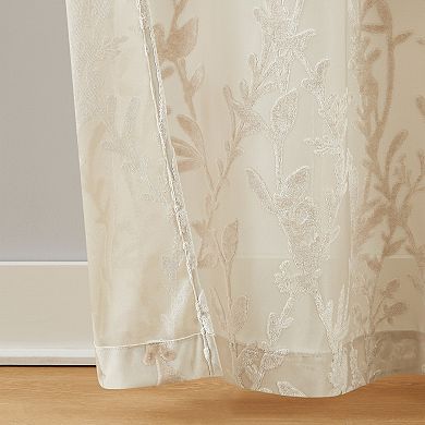5th Avenue Lux Shelton Burn Out 2 Window Curtain Panels