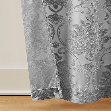 5th Avenue Lux Sophia Burn Out Sheer 2 Window Curtain Panels